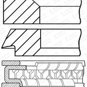 Highlight GOETZE ENGINE 08-424807-10 - Kolbenringsatz