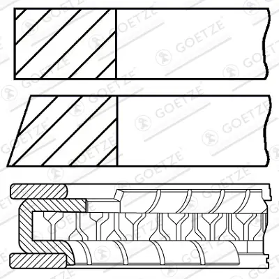 GOETZE ENGINE 08-428400-00 - Kolbenringsatz Rabatt