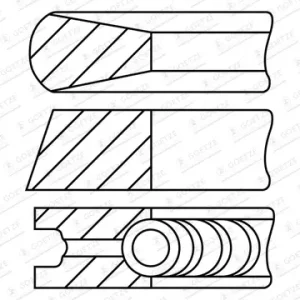 GOETZE ENGINE 08-431900-10 - Kolbenringsatz Schneller Versand