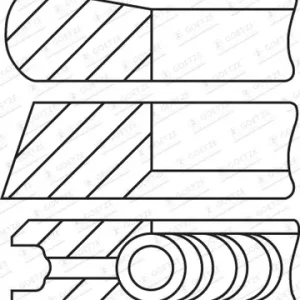 GOETZE ENGINE 08-435207-00 - Kolbenringsatz - Goetze Diamond Coated Meistverkauft