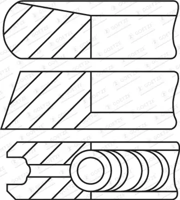 GOETZE ENGINE 08-435207-00 - Kolbenringsatz - Goetze Diamond Coated Meistverkauft