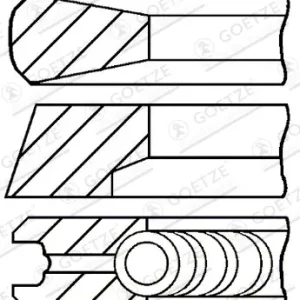 Meistverkauft GOETZE ENGINE 08-740000-00 - Kolbenringsatz