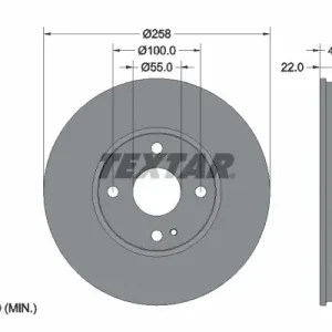 Kracherpreis TEXTAR 92300903 - Bremsscheibe - PRO
