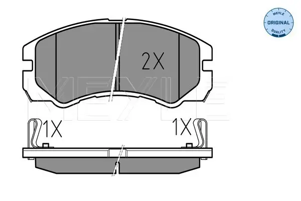 Billig MEYLE 025 218 4516/W - Bremsbelagsatz, Scheibenbremse - MEYLE-ORIGINAL True to OE.