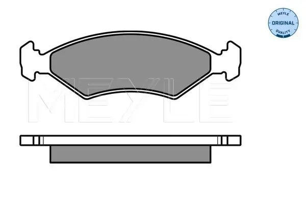 MEYLE 025 233 8418/W - Bremsbelagsatz, Scheibenbremse - MEYLE-ORIGINAL True to OE. Neue Kollektion