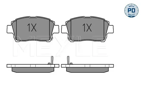 Schneller Versand MEYLE 025 235 1017/PD - Bremsbelagsatz, Scheibenbremse - MEYLE-PD Advanced performance and design.