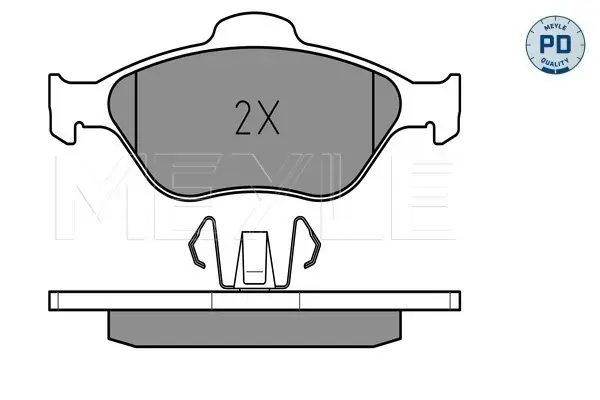 MEYLE 025 236 0418/PD - Bremsbelagsatz, Scheibenbremse - MEYLE-PD Advanced performance and design. Solange Der Vorrat Reicht