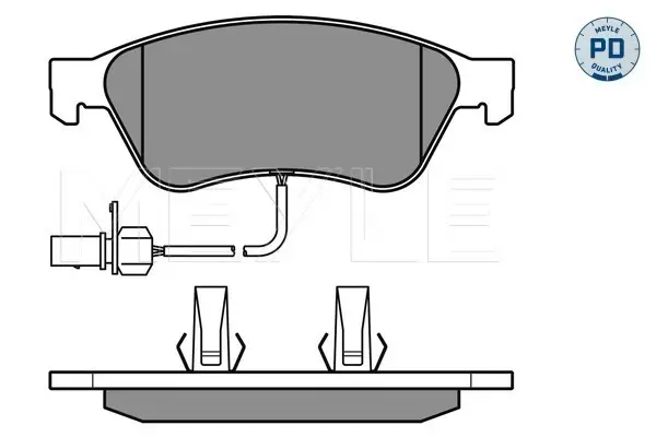 Meistverkauft MEYLE 025 238 9620/PD - Bremsbelagsatz, Scheibenbremse - MEYLE-PD Advanced performance and design.