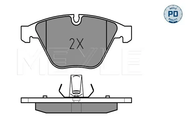 Preisknaller MEYLE 025 241 6120/PD - Bremsbelagsatz, Scheibenbremse - MEYLE-PD Advanced performance and design.