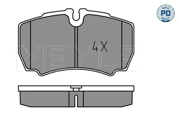 Bestseller MEYLE 025 291 2320/PD - Bremsbelagsatz, Scheibenbremse - MEYLE-PD Advanced performance and design.