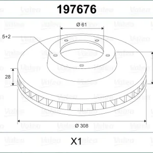 VALEO 197676 - Bremsscheibe Heißes Angebot