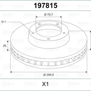 Preis Gesenkt VALEO 197815 - Bremsscheibe