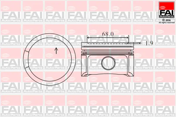 Online Kaufen FAI AutoParts PK2-050 - Kolben