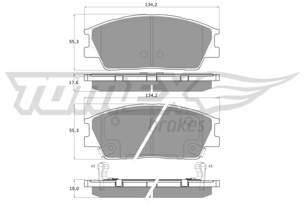 TOMEX Brakes TX 60-01 - Bremsbelagsatz, Scheibenbremse Preis Gesenkt