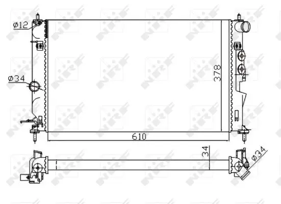 Rabatt NRF 50563A - Kühler, Motorkühlung - Economy Class