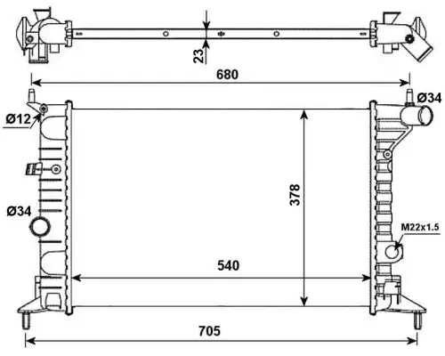 Jetzt Kaufen NRF 509516 - Kühler, Motorkühlung