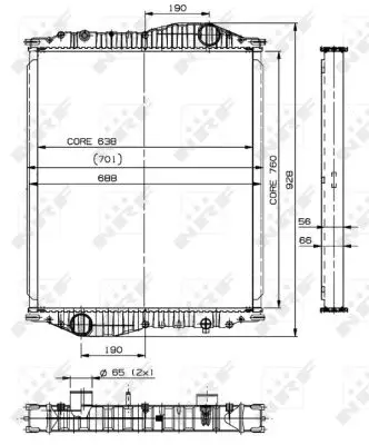 NRF 509888 - Kühler, Motorkühlung Sichere Zahlung