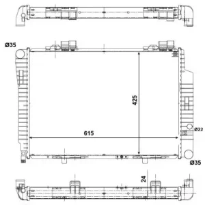 Wochenendangebot NRF 51284 - Kühler, Motorkühlung - EASY FIT