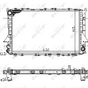 Neue Ware NRF 51320A - Kühler, Motorkühlung - Economy Class