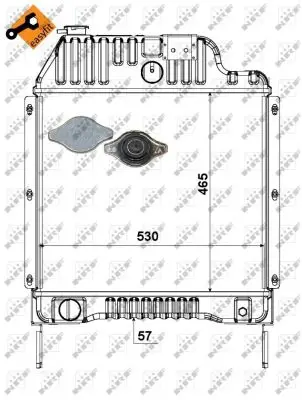 Wochenendangebot NRF 52181 - Kühler, Motorkühlung - EASY FIT