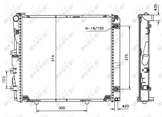 NRF 526573 - Kühler, Motorkühlung - EASY FIT Preiswert