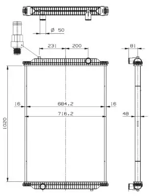 NRF 529726 - Kühler, Motorkühlung Preisknaller