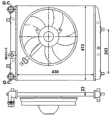 Must-Have NRF 53021 - Kühler, Motorkühlung