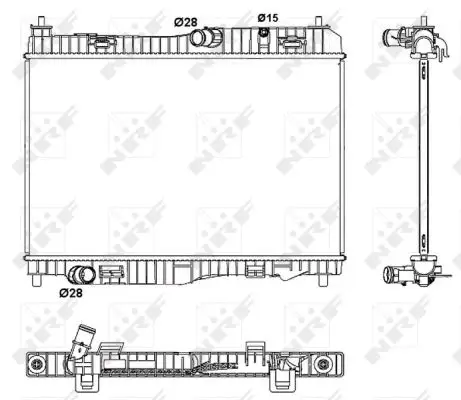 Heißes Angebot NRF 53044 - Kühler, Motorkühlung