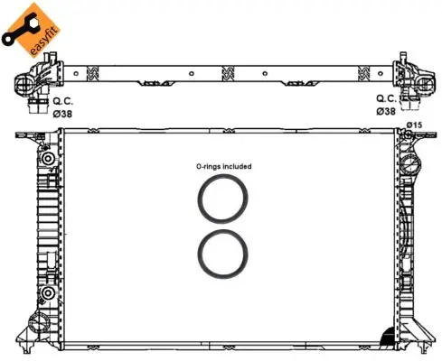 NRF 53065 - Kühler, Motorkühlung - EASY FIT Letzte Chance