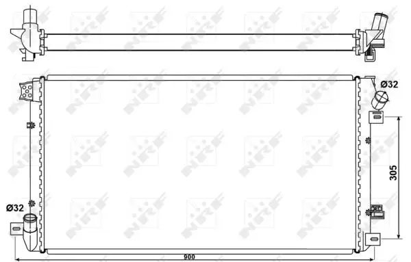 NRF 53076 - Kühler, Motorkühlung Angebot