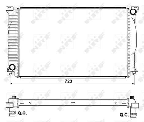 NRF 53093 - Kühler, Motorkühlung Top-Preis