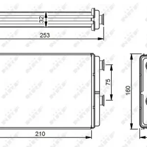 Preisreduziert NRF 53233 - Wärmetauscher, Innenraumheizung - EF to be sourced