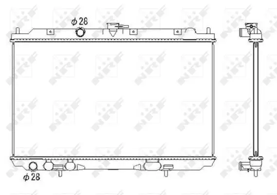 Jetzt Bestellen NRF 53435 - Kühler, Motorkühlung