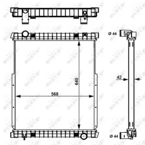 Aktuell NRF 53538 - Kühler, Motorkühlung