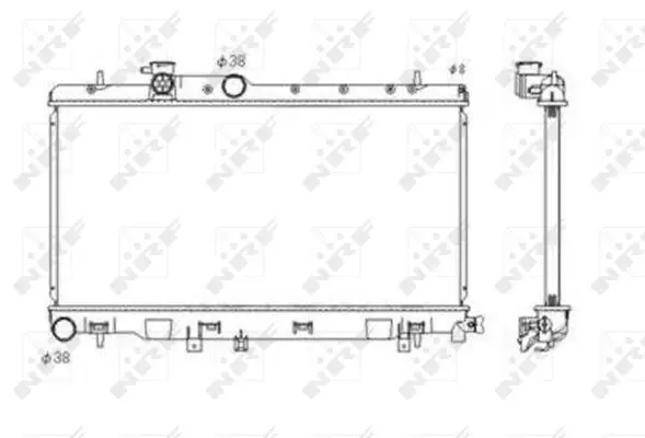 NRF 53697 - Kühler, Motorkühlung Top-Preis