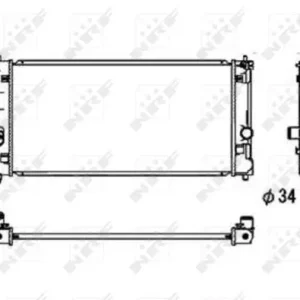 Neue Ware NRF 53709 - Kühler, Motorkühlung