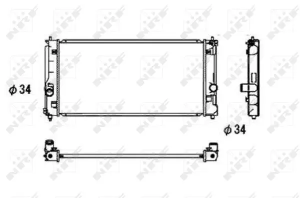 Neue Ware NRF 53709 - Kühler, Motorkühlung