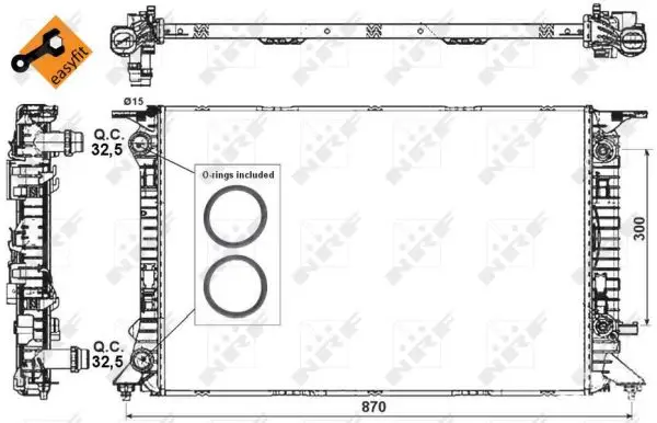 Highlight NRF 53718 - Kühler, Motorkühlung - EASY FIT