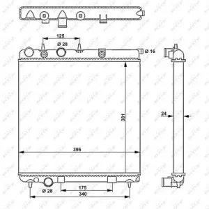 Begrenztes Angebot NRF 53837 - Kühler, Motorkühlung