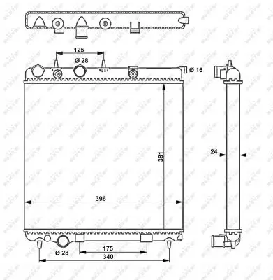 Begrenztes Angebot NRF 53837 - Kühler, Motorkühlung