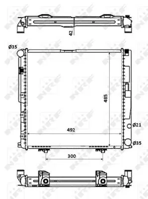 Neu NRF 53876 - Kühler, Motorkühlung - EASY FIT