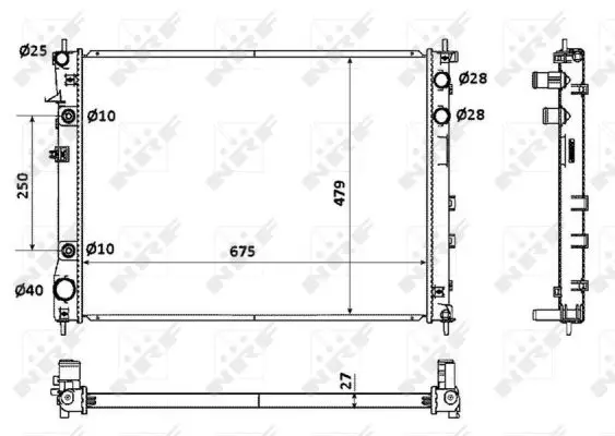 NRF 53887 - Kühler, Motorkühlung Top-Preis