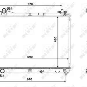 Billig NRF 53915 - Kühler, Motorkühlung