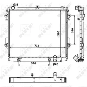Begrenztes Angebot NRF 53923 - Kühler, Motorkühlung