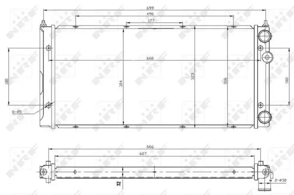 Beliebt NRF 53960 - Kühler, Motorkühlung