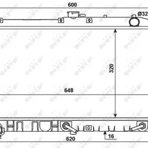 Super-Preis NRF 53977 - Kühler, Motorkühlung