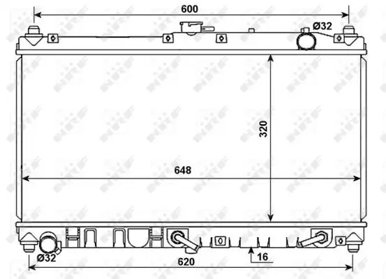 Super-Preis NRF 53977 - Kühler, Motorkühlung