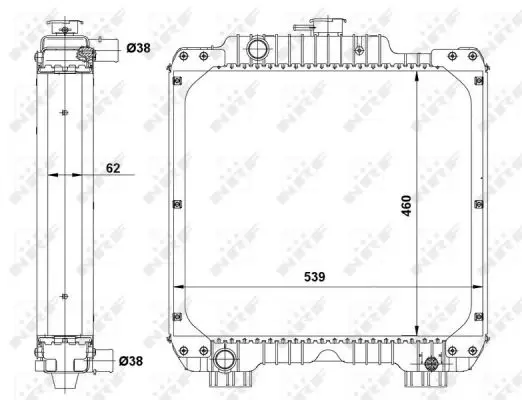 Heißes Angebot NRF 54089 - Kühler, Motorkühlung