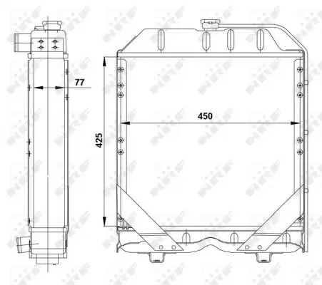 NRF 54101 - Kühler, Motorkühlung Super-Preis