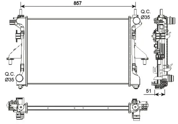 Nur Für Kurze Zeit NRF 54203 - Kühler, Motorkühlung